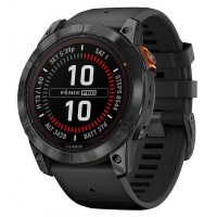 Часы Garmin Fenix 7 PRO Solar Edition серый корпус с черным ремешком