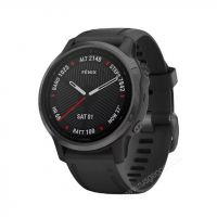 Часы Garmin Fenix 6S Sapphire серый DLC с черным ремешком